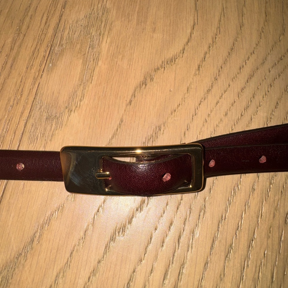 ZARA burgundy belt - Picture 2 of 2